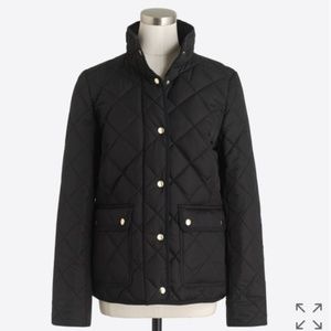 J. Crew Black Quilted Jacket